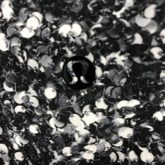 Lululemon Wunder Under Pant Splatter White Black 28" Sz 6 - Picture 5 of 9